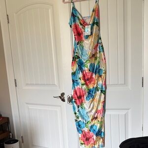 Iris Colorful Floral Dress